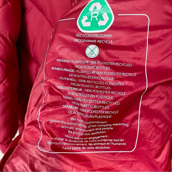 Save The Duck Jaceleyn Longline Puffer Jacket Red Size 1X - Picture 6 of 12
